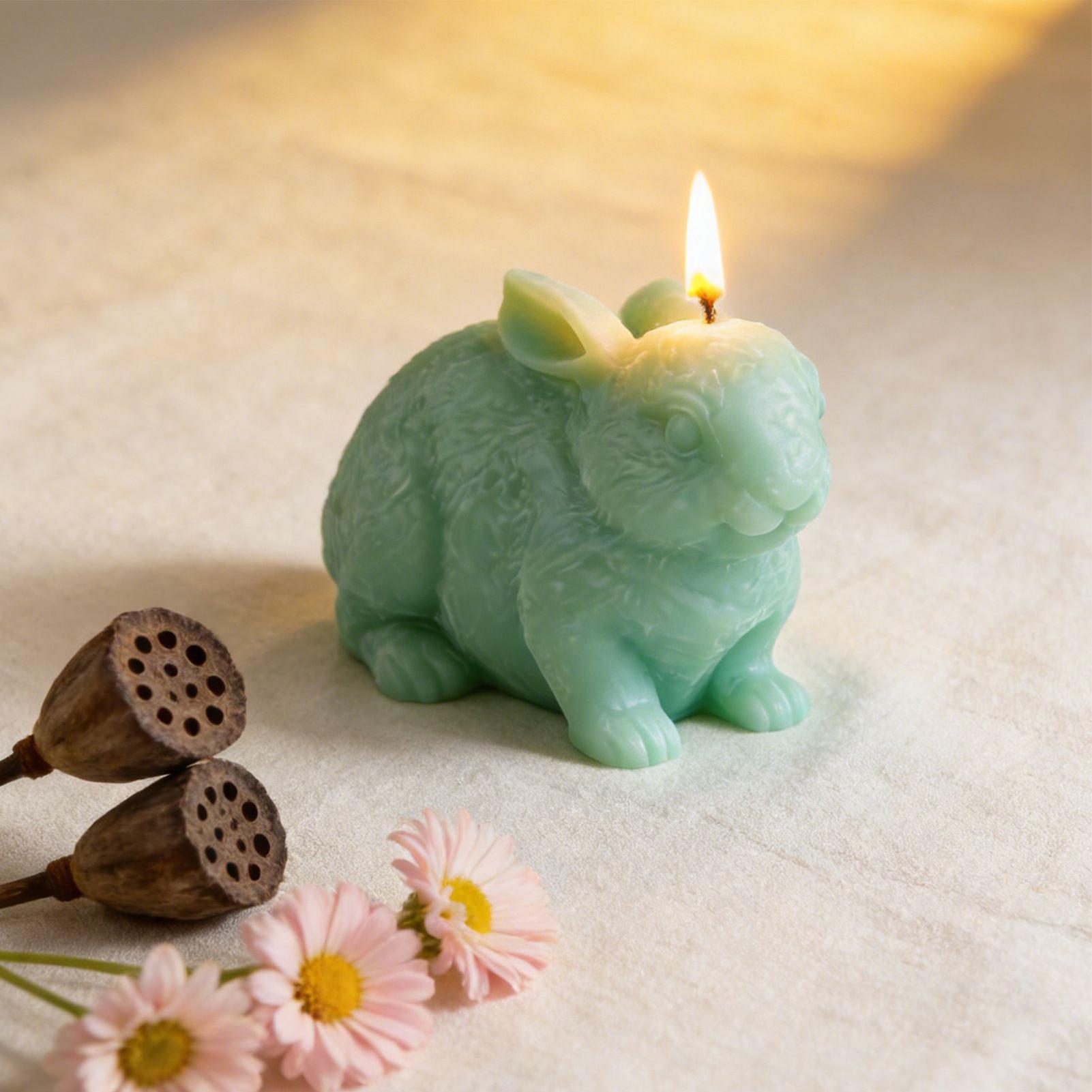 Soap Making Friend - Forma silikonowa królik 3D do rękodzieła,