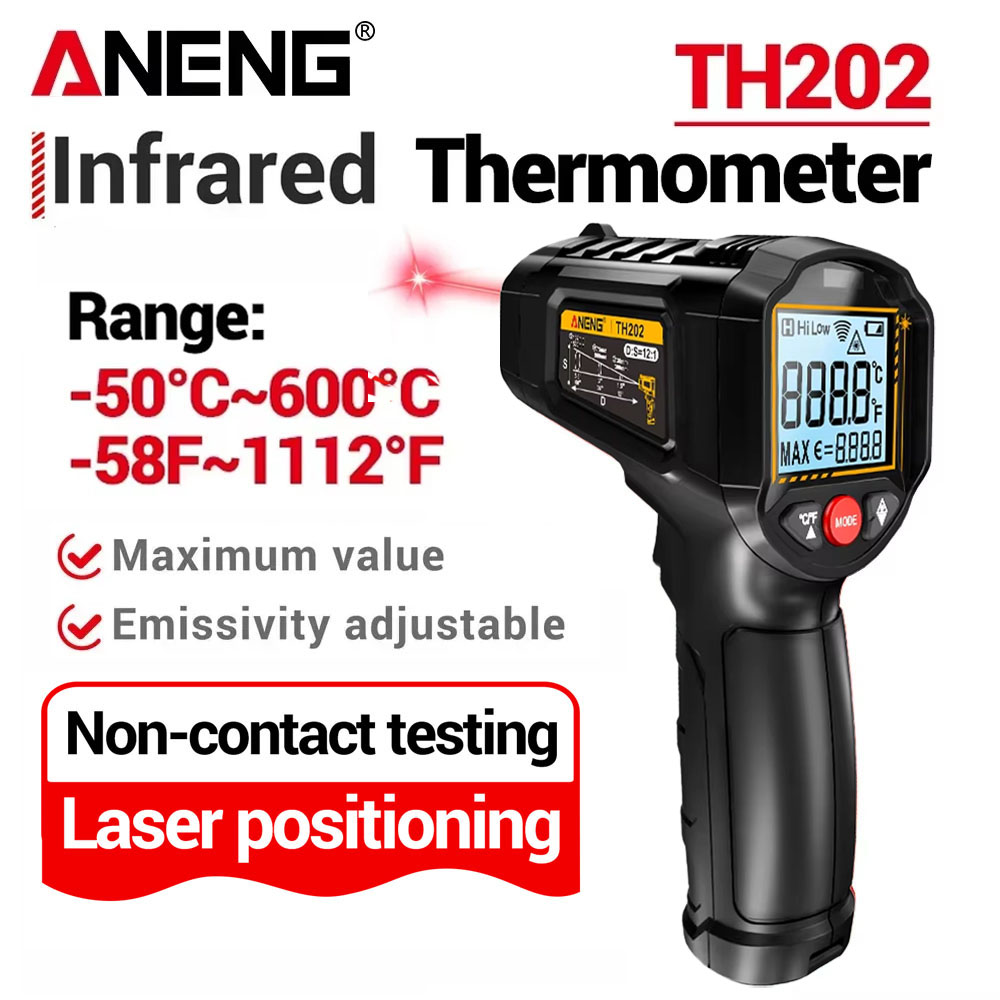 Soap Making Thermometer - Termometr na podczerwień ANENG bezdotykowy -50~600°C