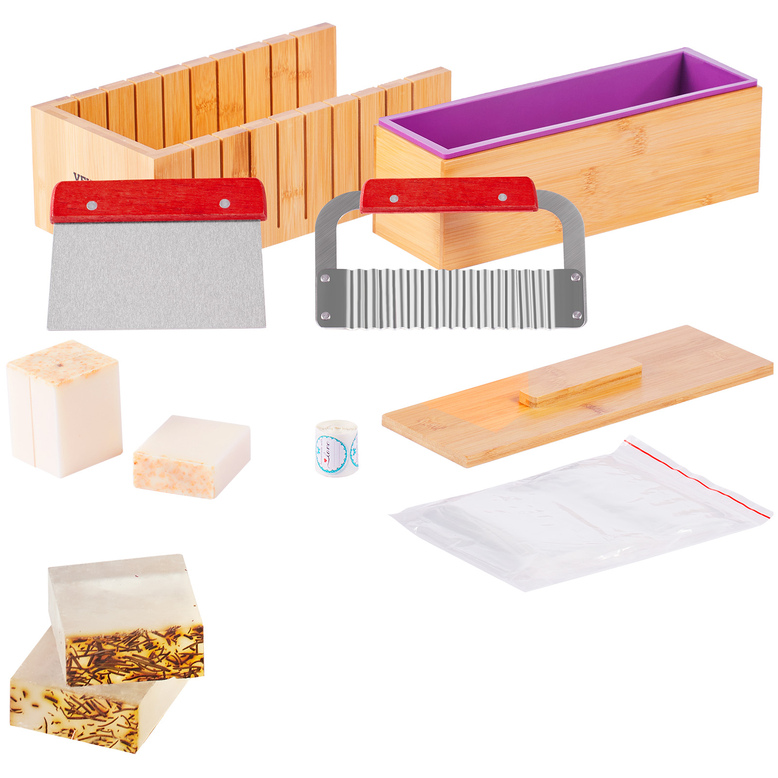 Soap Making Unit - Zestaw do produkcji mydła VEVOR: Bambusowy