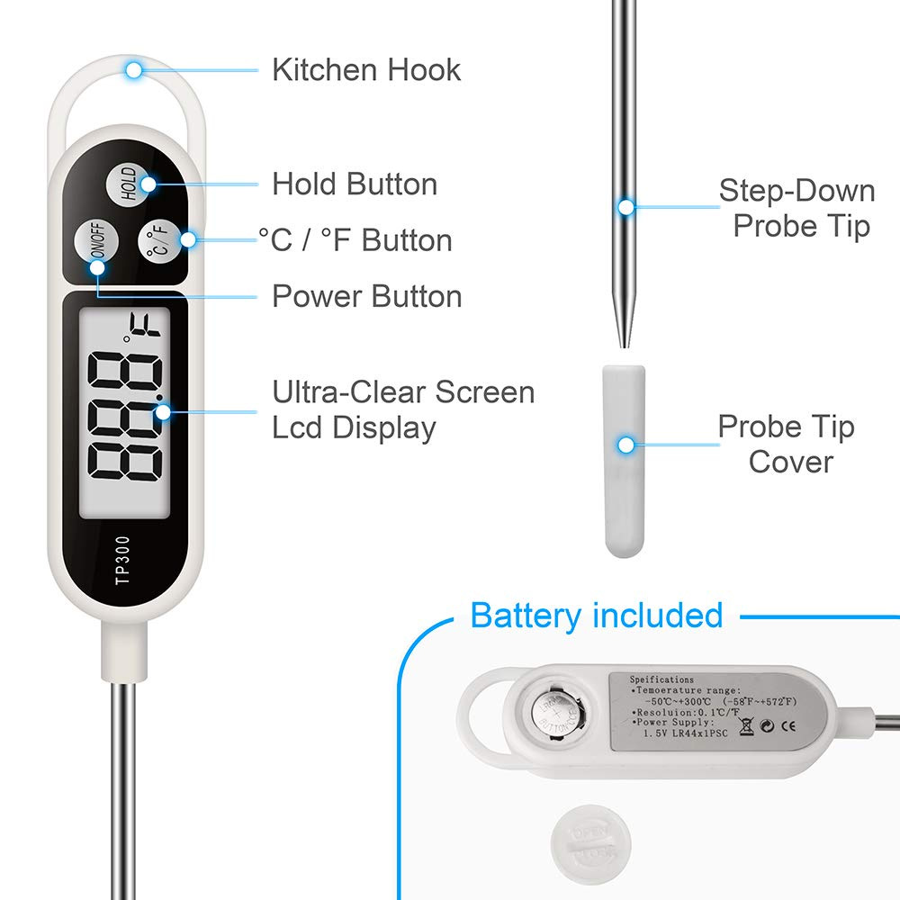 Cyfrowy termometr do mięsa, ży – Soap Making Thermometer recenzja i cena